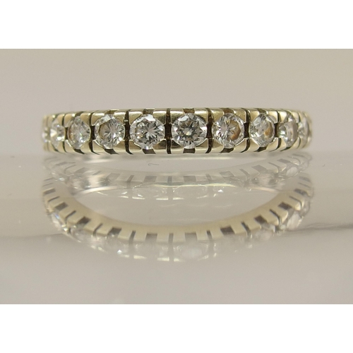 654 - An 18ct diamond full eternity ring