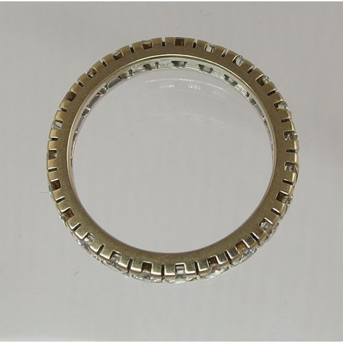 654 - An 18ct diamond full eternity ring