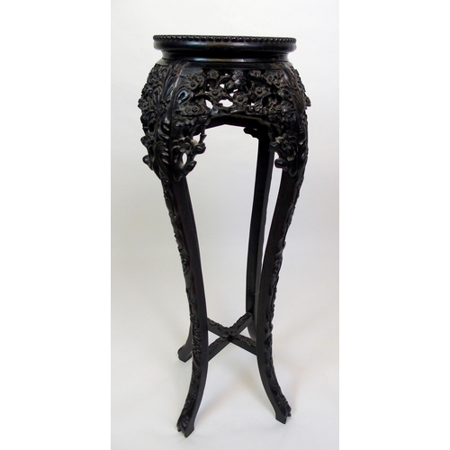 800 - A Chinese hardwood plant pedestal