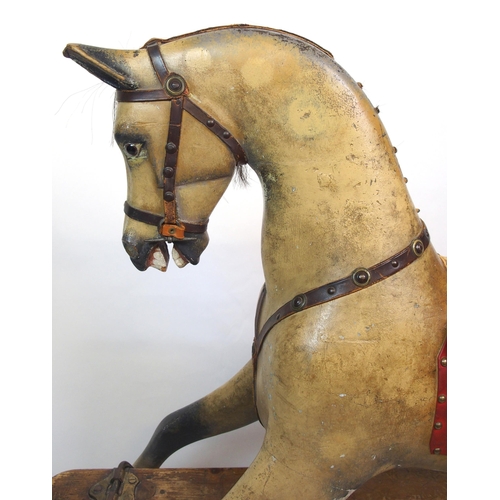 808 - An Edwardian painted rocking horse