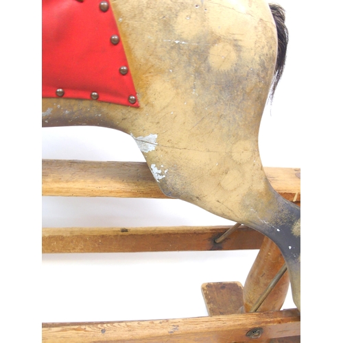 808 - An Edwardian painted rocking horse