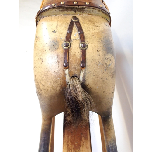 808 - An Edwardian painted rocking horse