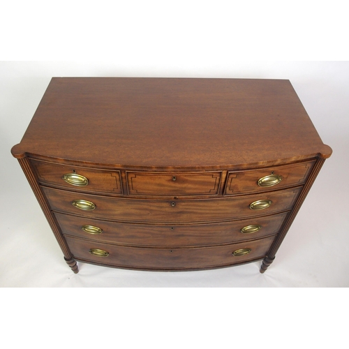 809 - A mahogany bowfront chest