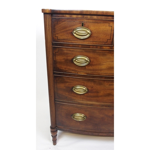 809 - A mahogany bowfront chest