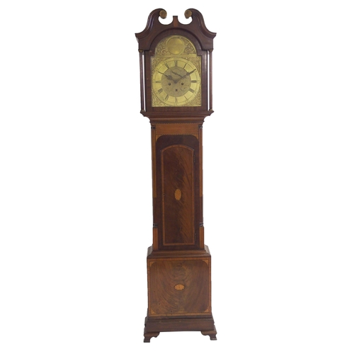 829 - A mahogany longcase clock