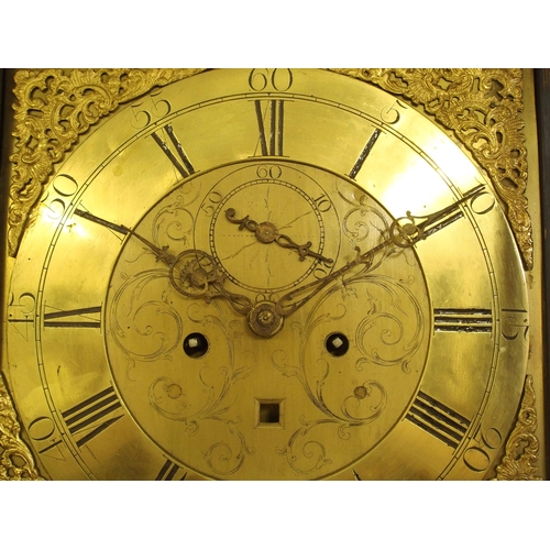 829 - A mahogany longcase clock