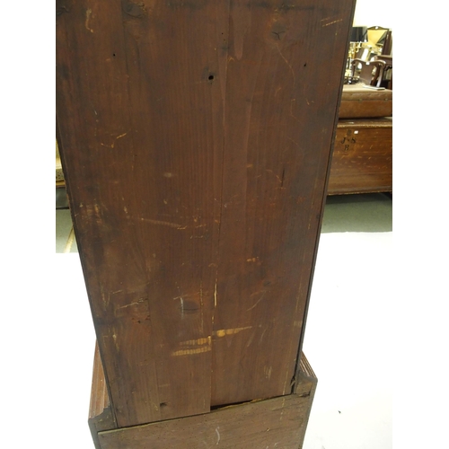 829 - A mahogany longcase clock