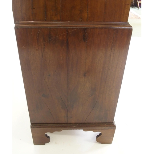 831 - A mahogany chest on chest