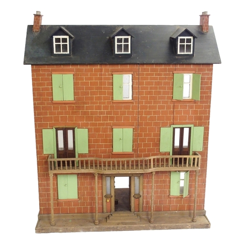 832 - An Edwardian four storey doll's house