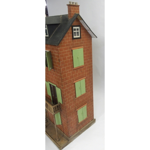 832 - An Edwardian four storey doll's house