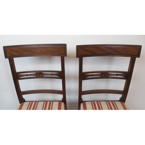 840 - A set of thirteen Regency style mahogany dining chairs