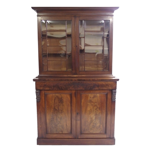 844 - A Victorian mahogany display bookcase