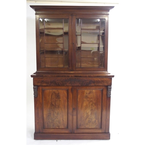 844 - A Victorian mahogany display bookcase