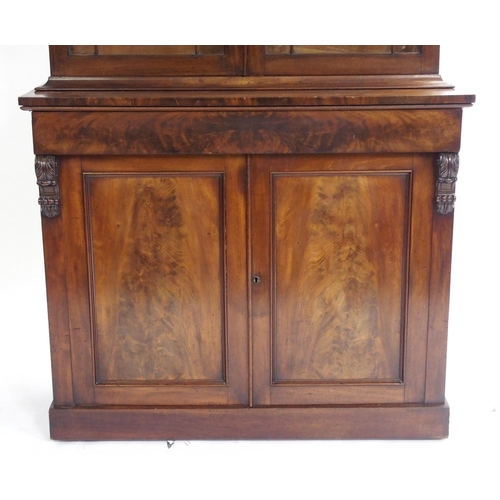 844 - A Victorian mahogany display bookcase