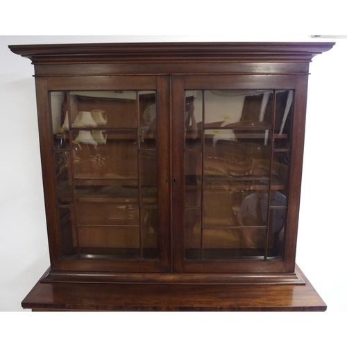 844 - A Victorian mahogany display bookcase