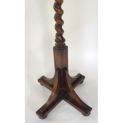 855 - A Wylie and Lochhead oak hat and coat stand