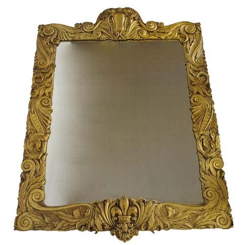 857 - A French giltwood pier glass