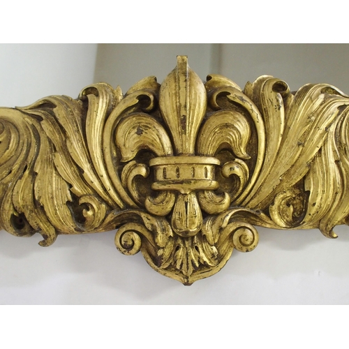 857 - A French giltwood pier glass