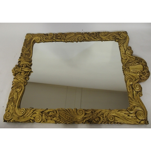 857 - A French giltwood pier glass