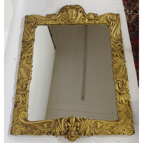 857 - A French giltwood pier glass