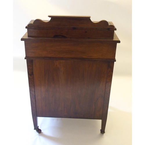 859 - A Victorian rosewood Davenport