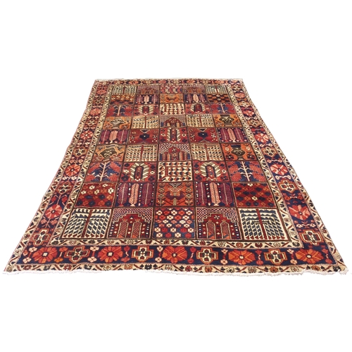 868 - A panel design Bakhtairi rug