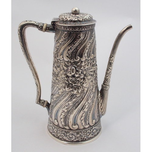 151 - A silver coffee pot