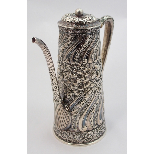 151 - A silver coffee pot