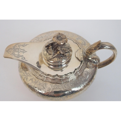 157 - A Victorian silver four piece tea service