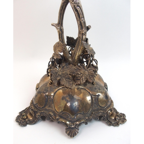 161 - A Victorian silver plated centrepiece epergne