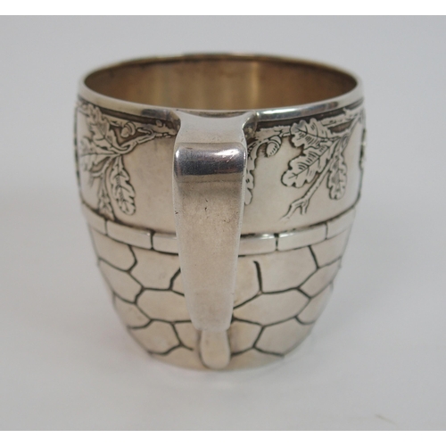 167 - A sterling silver nursery tankard