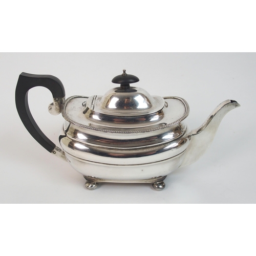 170 - A three piece silver tea service