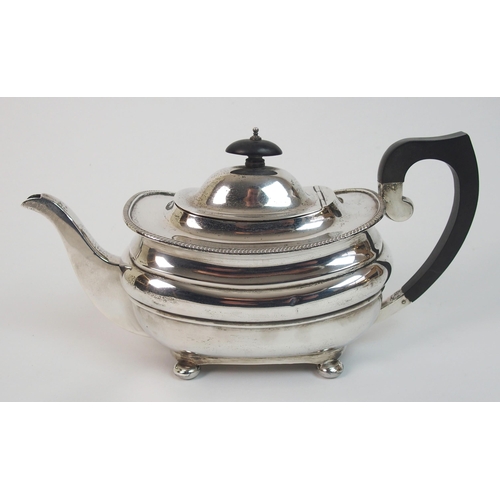 170 - A three piece silver tea service