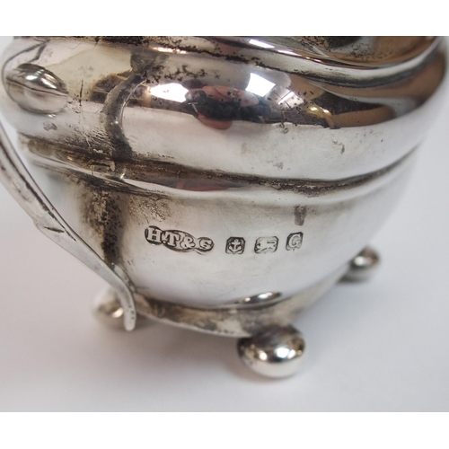 170 - A three piece silver tea service