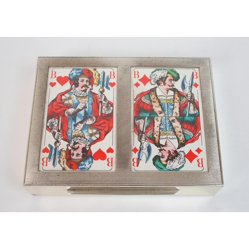 174 - A pair of sterling silver cigarette boxes