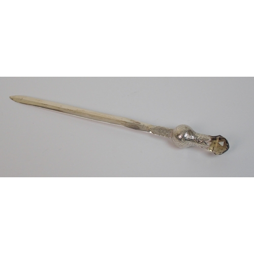 177 - A silver letter opener