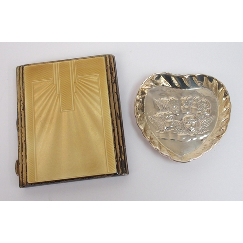 179 - A silver and enamel cigarette case