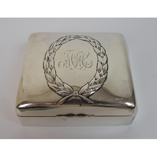 180 - A silver trinket box