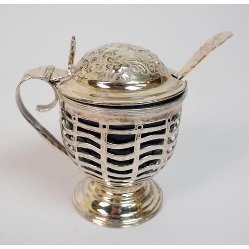 182 - A silver tea caddy