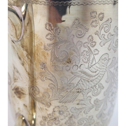 183 - A silver christening mug