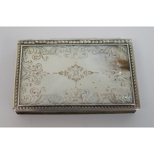 190 - An early 19th Century continental white metal box