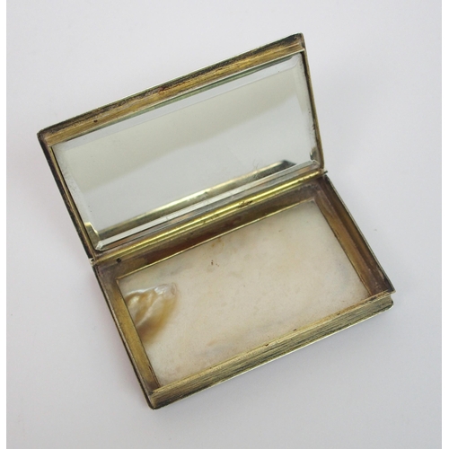 190 - An early 19th Century continental white metal box