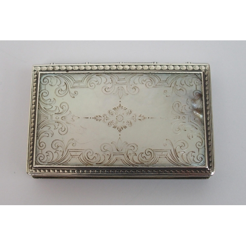 190 - An early 19th Century continental white metal box