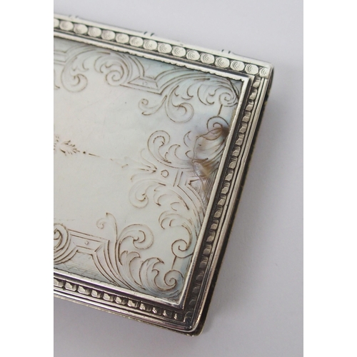 190 - An early 19th Century continental white metal box