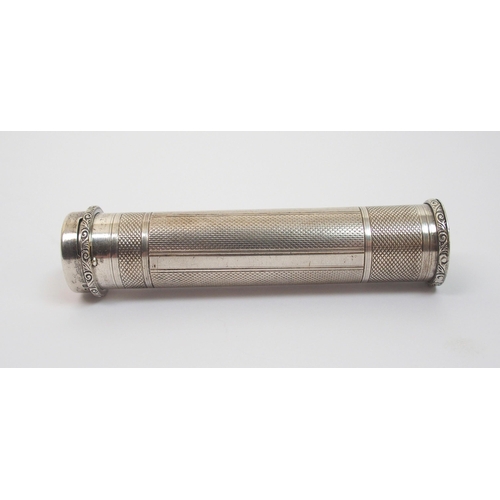 191 - A silver cased pocket torch