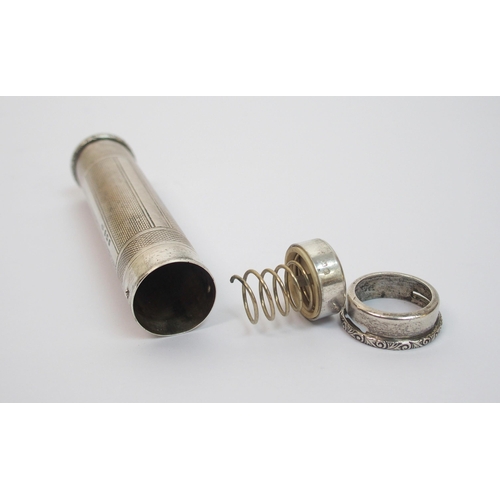 191 - A silver cased pocket torch