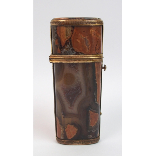 311 - A fine late 18th Century / early 19th Century agate etui