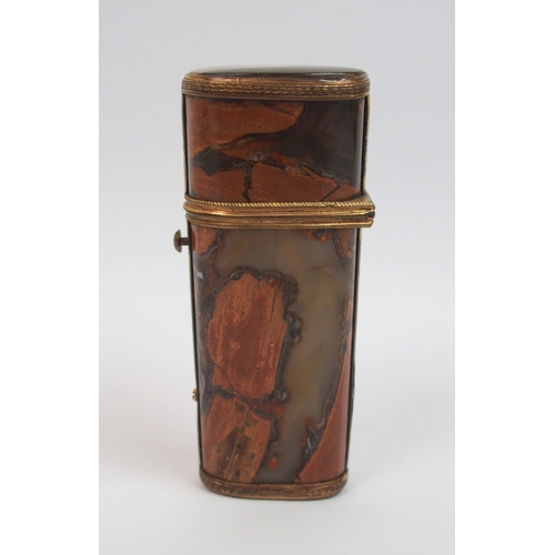 311 - A fine late 18th Century / early 19th Century agate etui