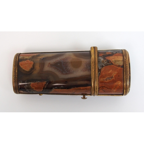 311 - A fine late 18th Century / early 19th Century agate etui