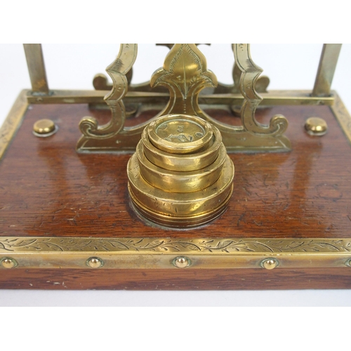 313 - A set of Victorian postal scales